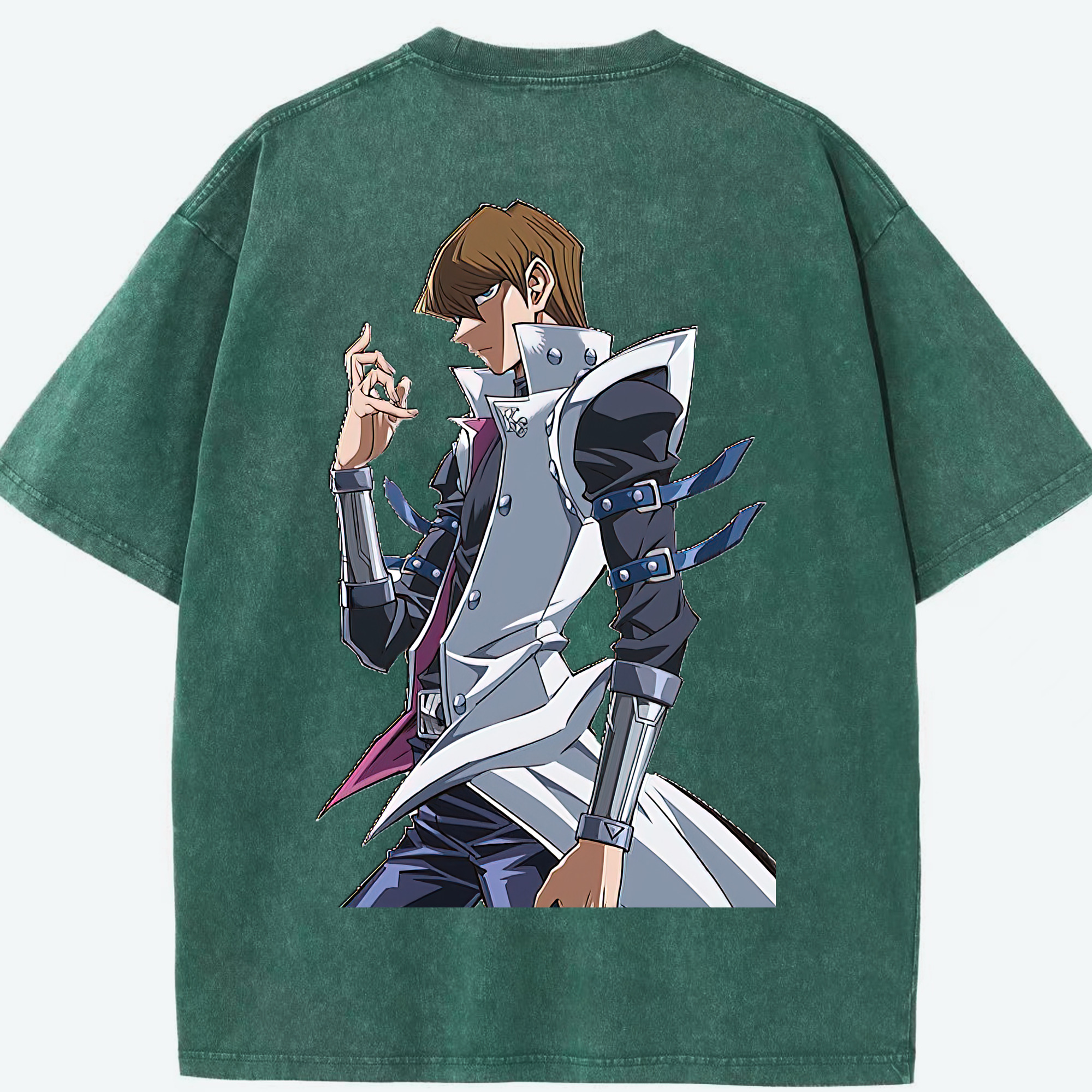 （画像用） 遊☆戯☆王 Yu-Gi-Oh! 綿100% ヴィンテージ風 半袖Tシャツ（背面プリント）